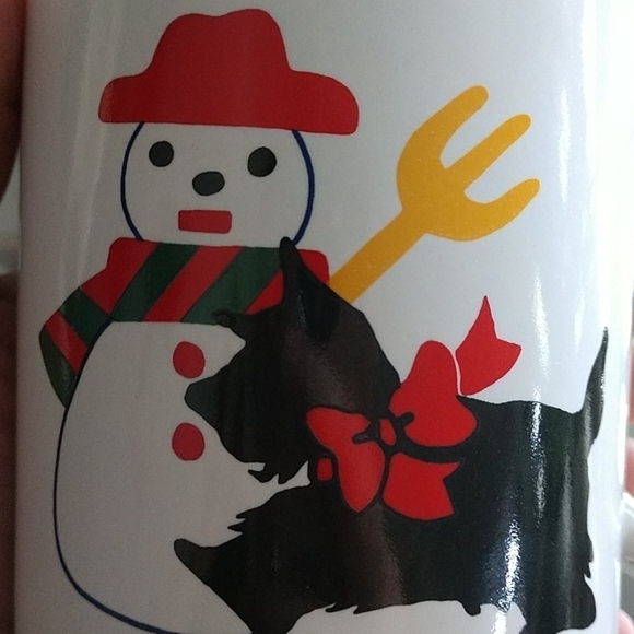 Set of 5 Scottie Terrier Christmas Ceramic Mugs - Picture 8 of 16